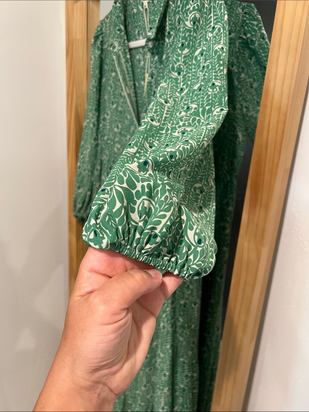 Max Studio Green Printed Tiered Maxi Dress - Picture 7 of 8